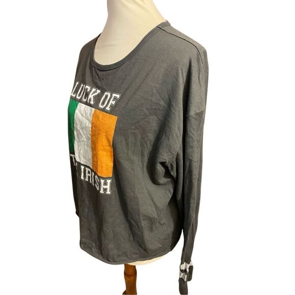 St. Patrick’s Day Way to Celebrate! Gary Long sleeve Shirt with Irish Flag Size - Picture 4 of 9
